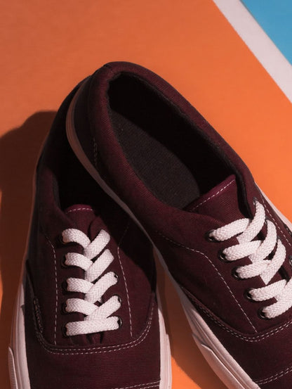 Burgundy Canvas Sneaker - alternate view