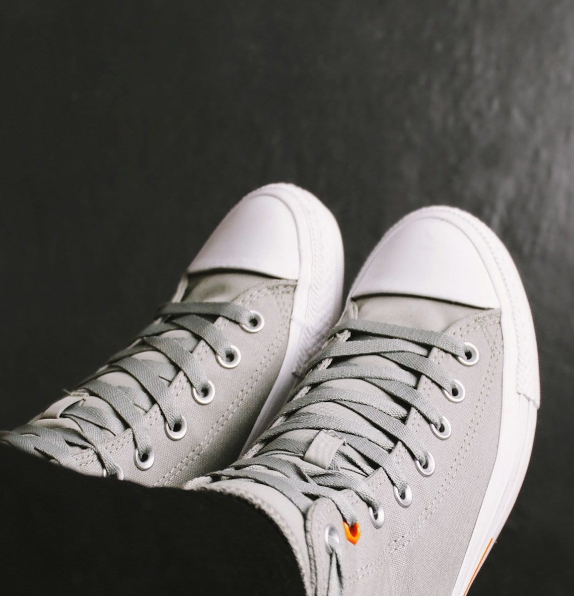 Grey High-Top Canvas Sneaker - alternate view